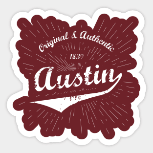 Original Austin, TX Shirt Sticker